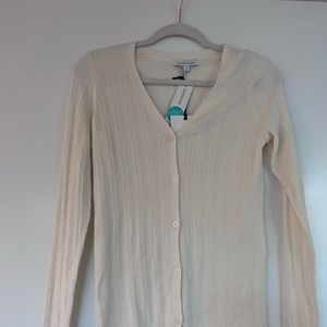 41 Hawthorne delicate pleated button down cardigan